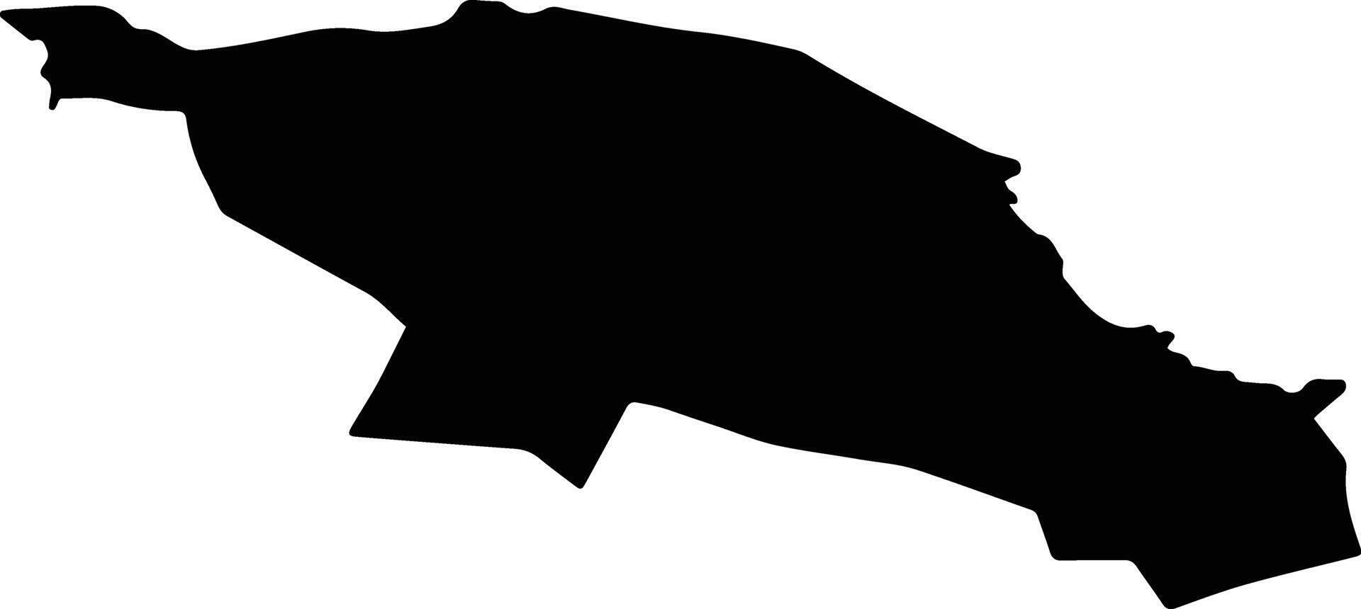 Altanbulag Mongolia silhouette map vector