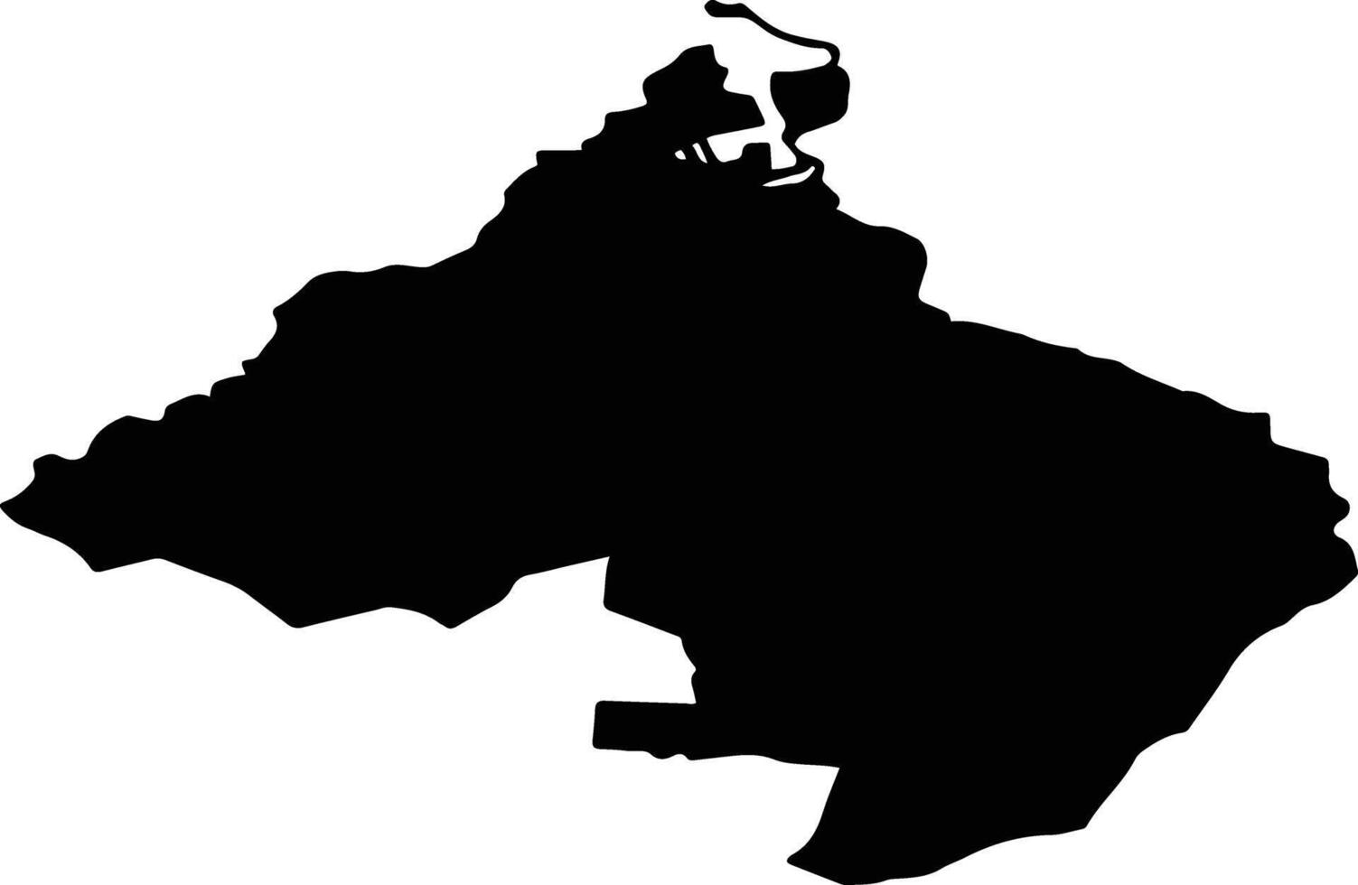 Altaysky Rayon Russia silhouette map vector