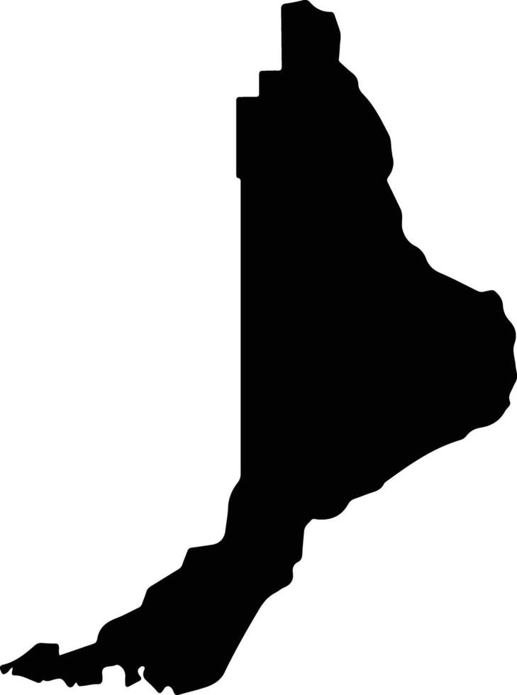 Alto Alegre dos Parecis Brazil silhouette map vector