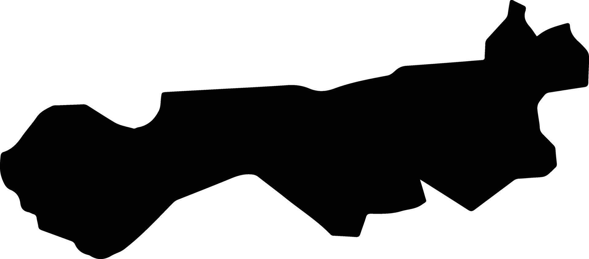 Alto Boa Vista Brazil silhouette map vector