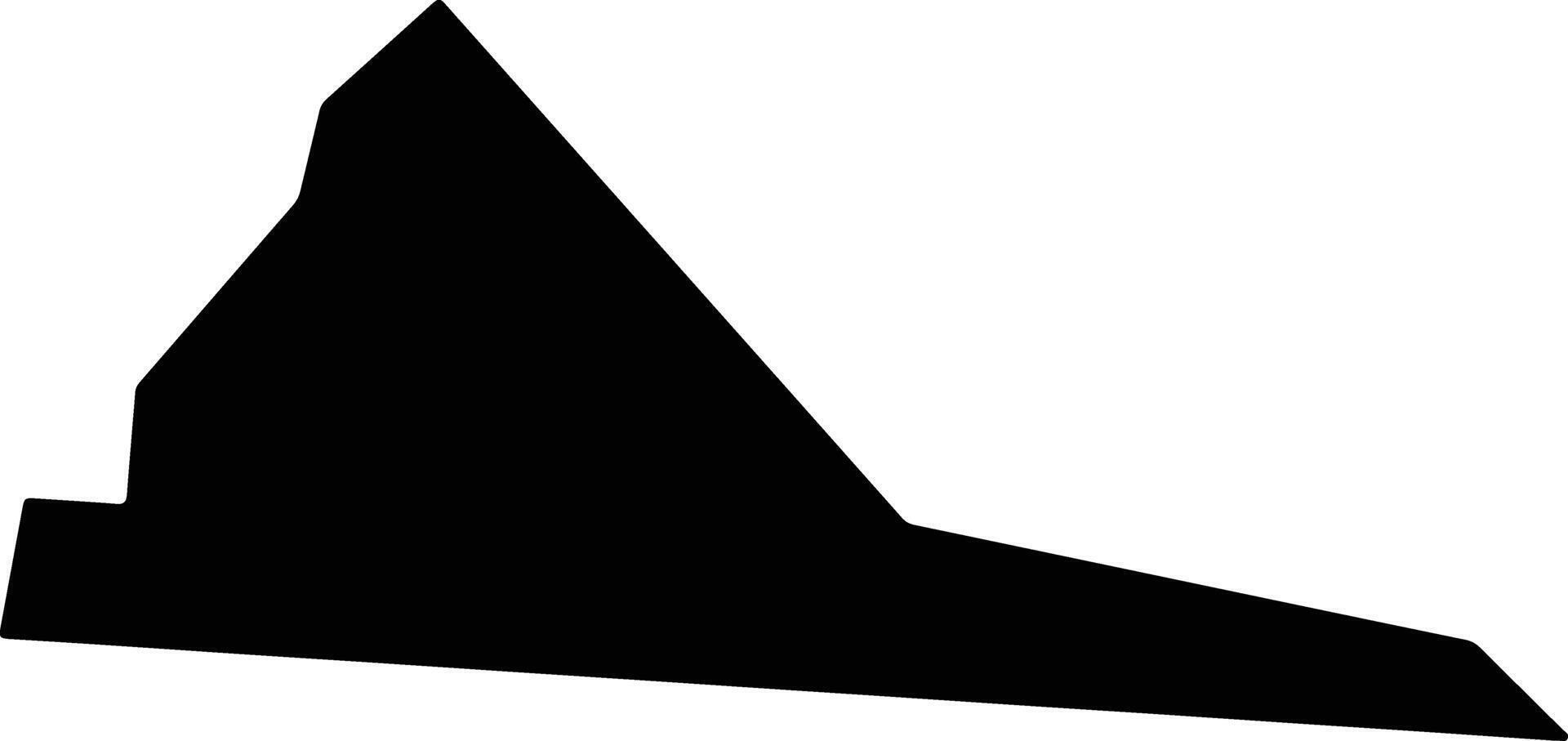 Alto do Rodrigues Brazil silhouette map vector