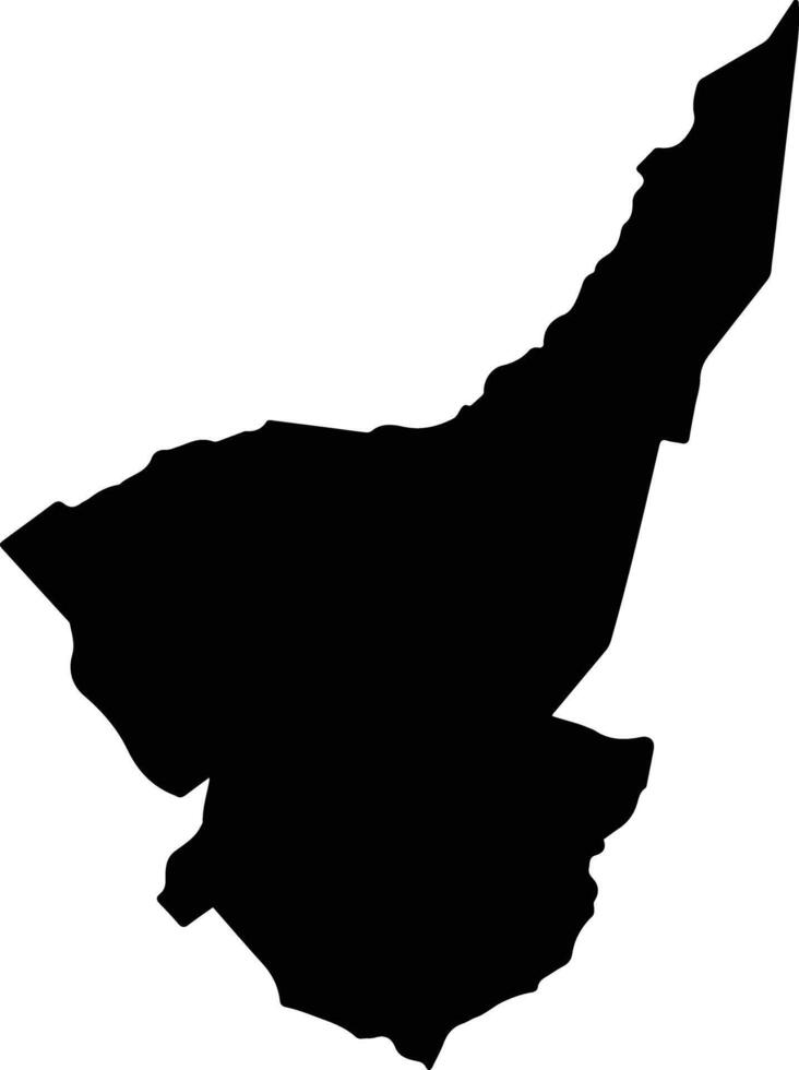 Altos Paraguay silhouette map vector