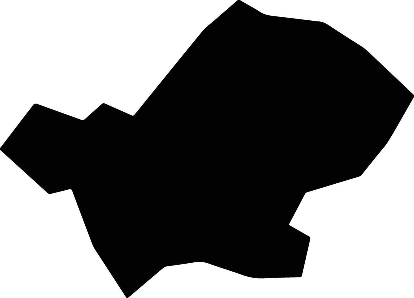Alvorada de Minas Brazil silhouette map vector