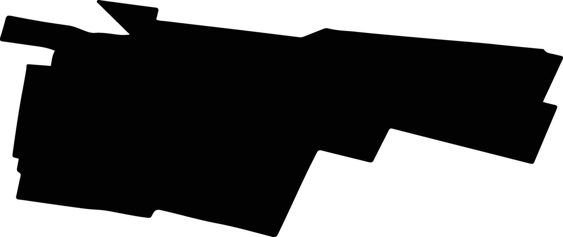 AMARASTII DE SUS Romania silhouette map vector