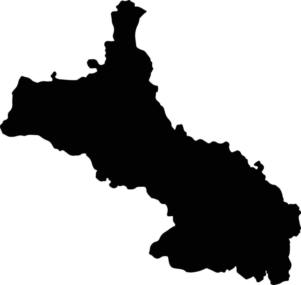 Ambatolampy Madagascar silhouette map vector
