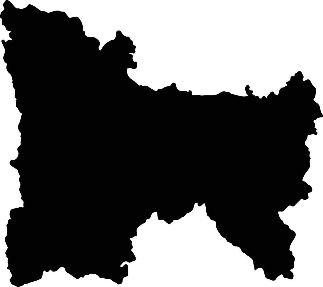 Ambatofinandrahana Madagascar silhouette map vector