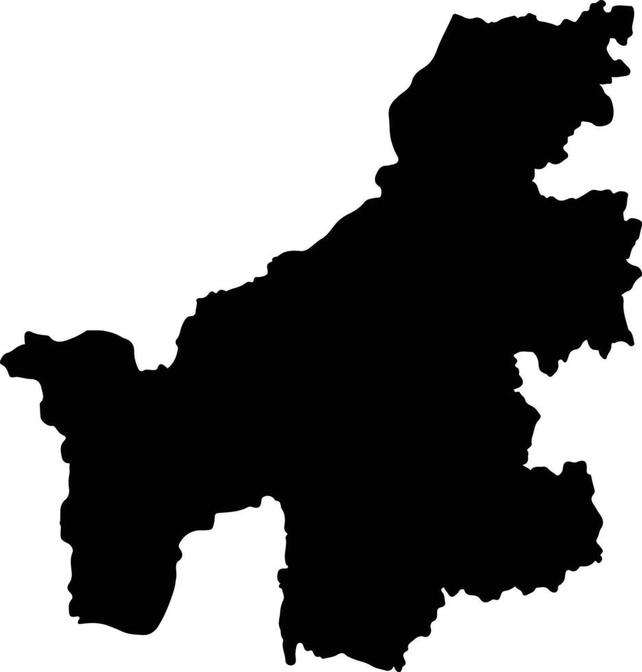 Ambatondrazaka Madagascar silhouette map vector