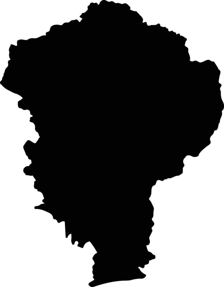 Amboasary Atsimo Madagascar silhouette map vector