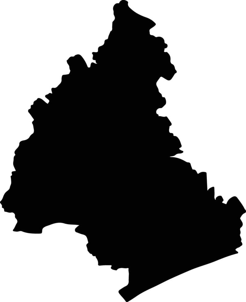 Ambovombe Androy Madagascar silhouette map vector