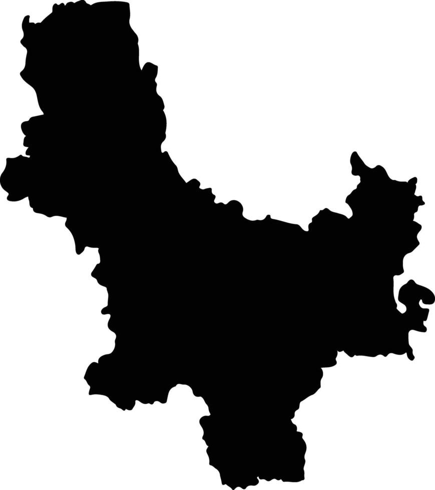 Ambositra Madagascar silhouette map vector