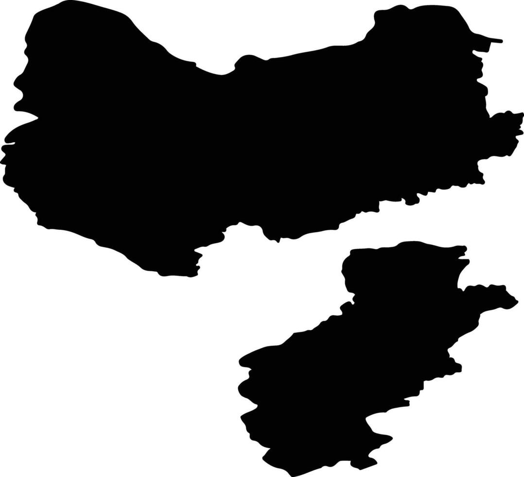 Amstetten Austria silhouette map vector