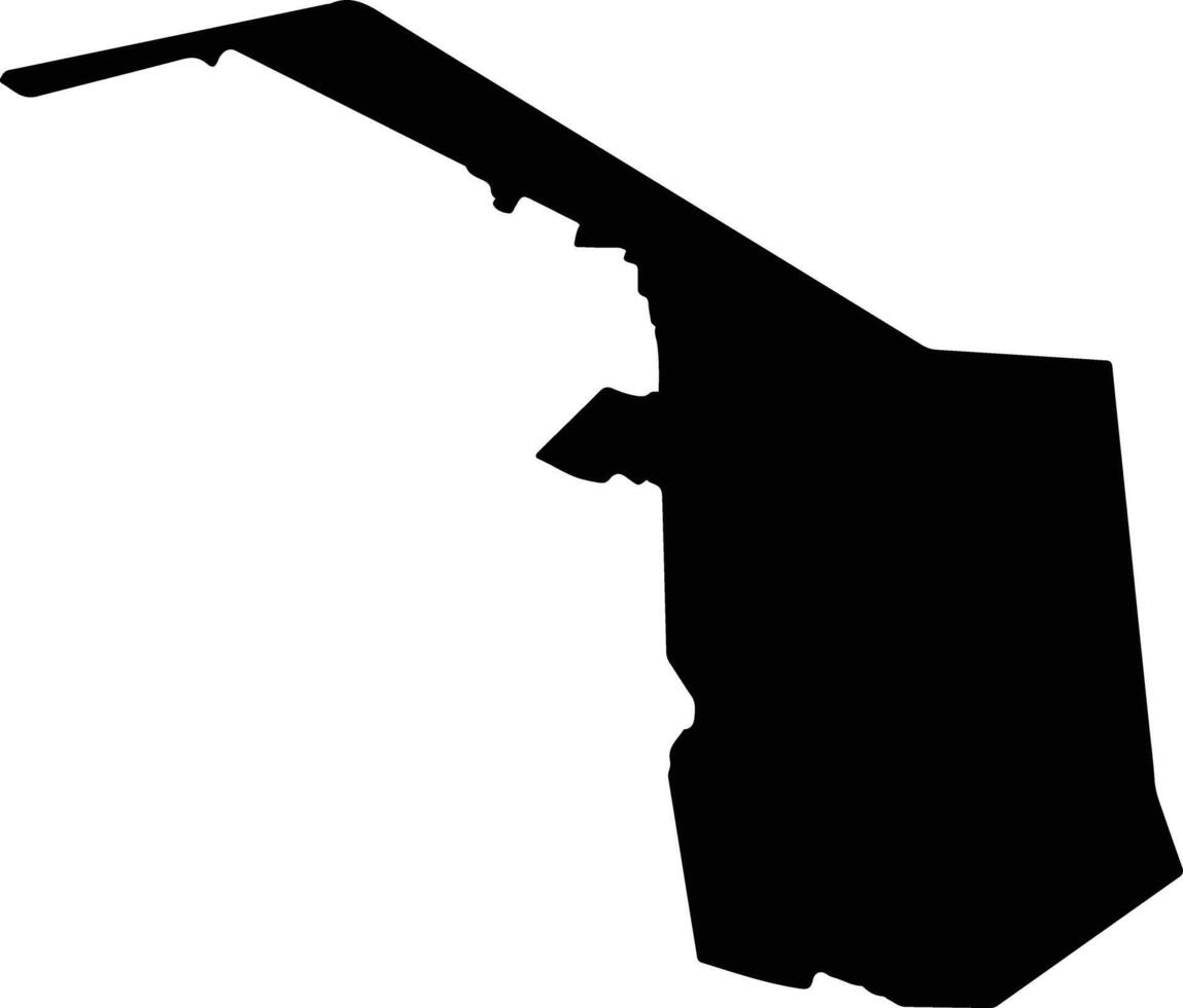 Amudarya Uzbekistan silhouette map vector