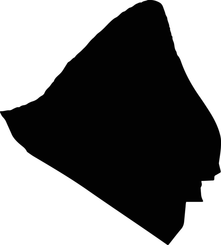 An Bien Vietnam silhouette map vector