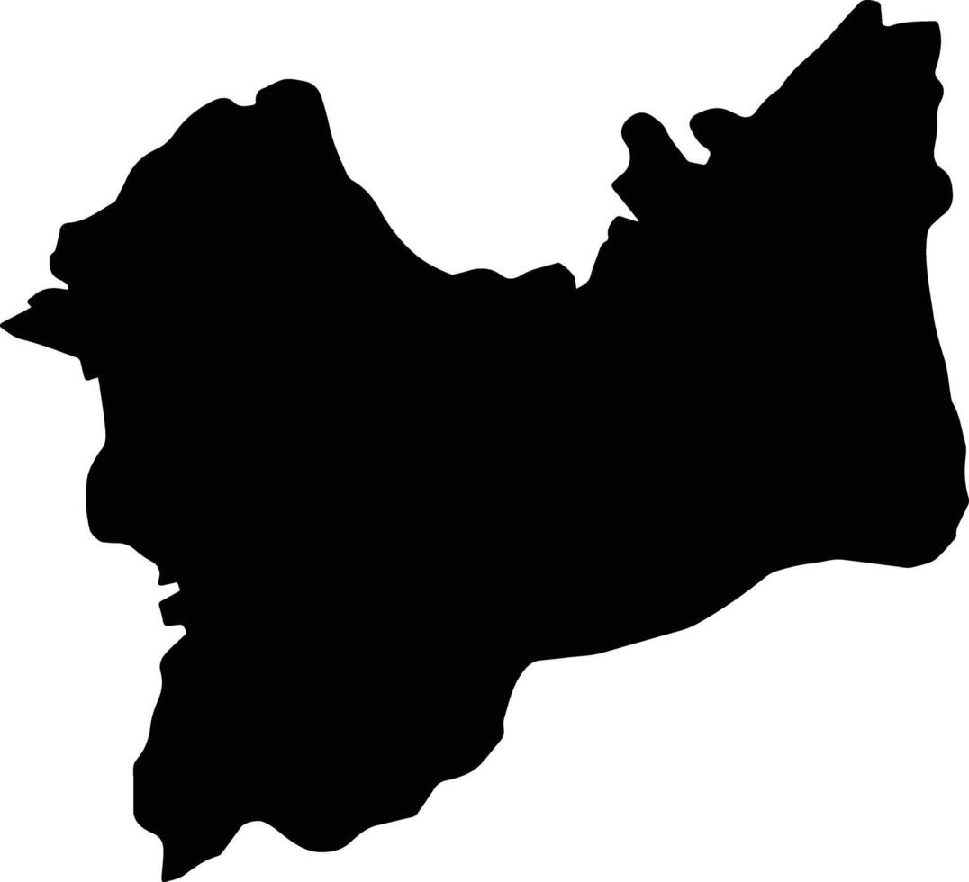An Namas Saudi Arabia silhouette map vector