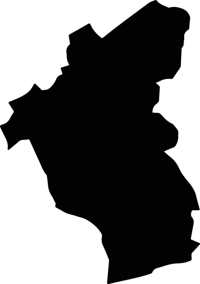 An Thi Vietnam silhouette map vector