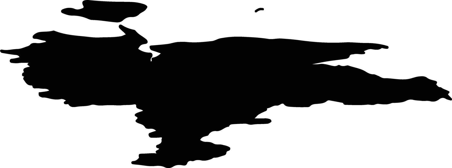Anabarsky Ulus Russia silhouette map vector