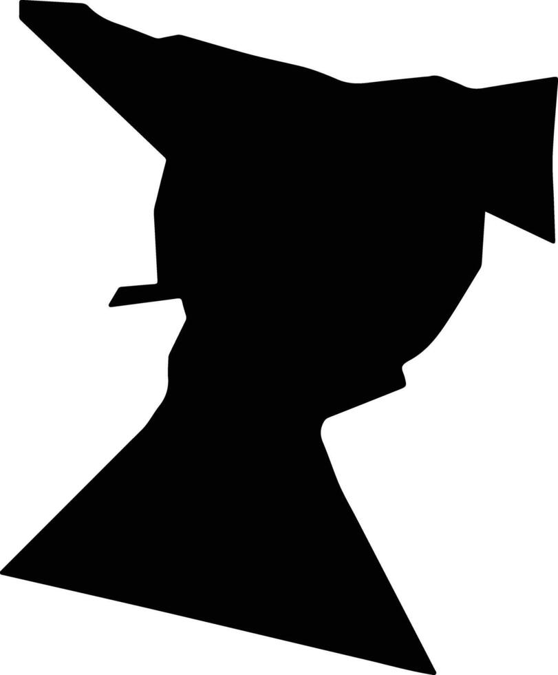 Ana Iraq silhouette map vector
