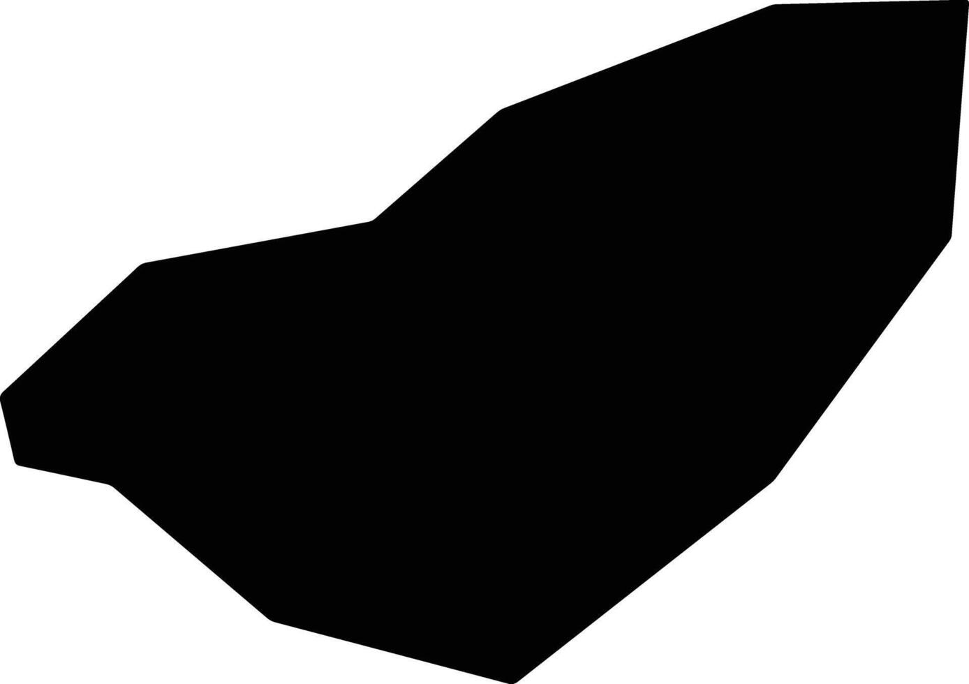 Anadiou Cyprus silhouette map vector
