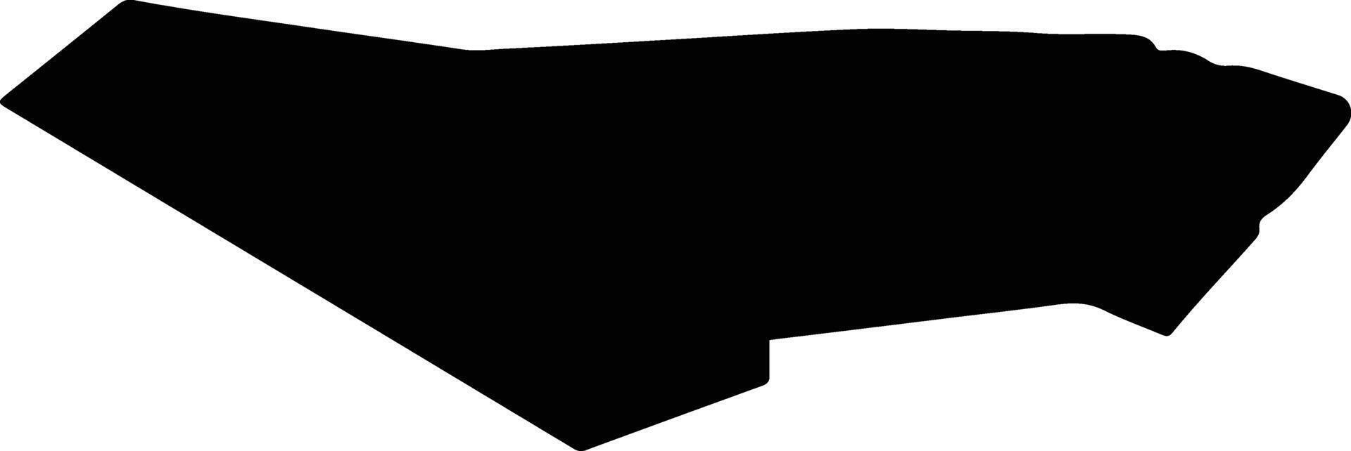 Anadyr Urban Okrug Russia silhouette map vector