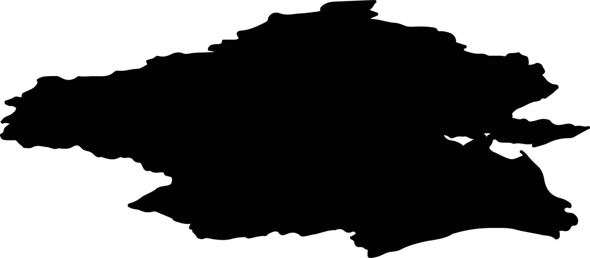 Anadyrsky District Russia silhouette map vector