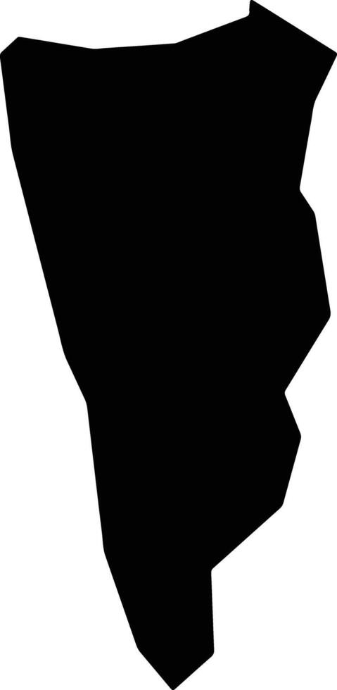 Anambra West Nigeria silhouette map vector