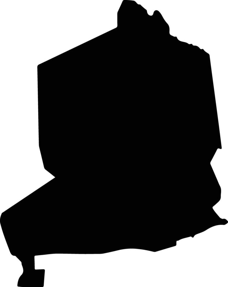 Anamulenge Namibia silhouette map vector