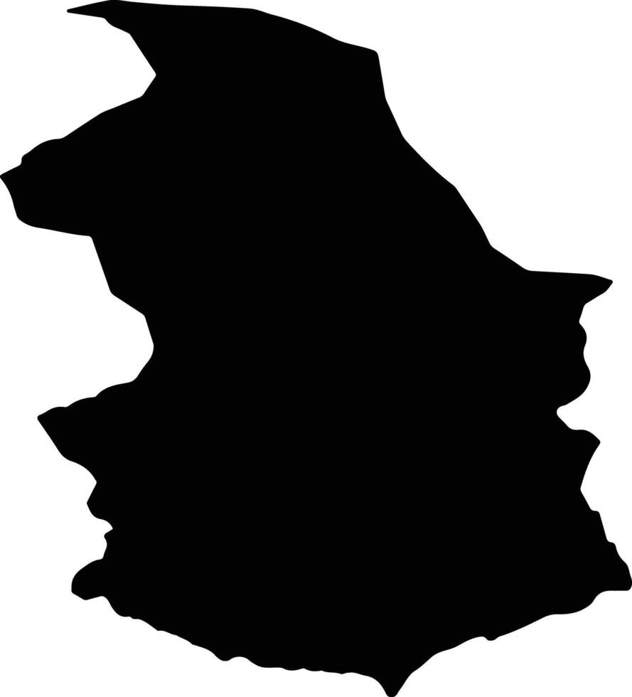Anamur Turkey silhouette map vector