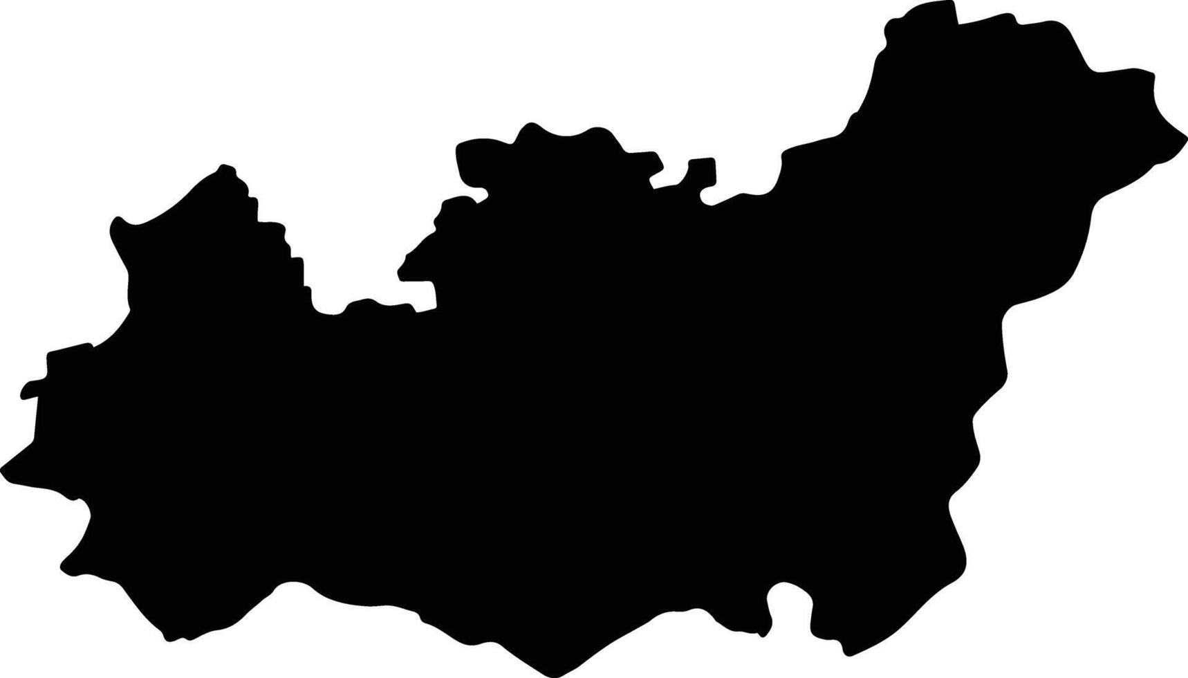 Anand India silhouette map vector