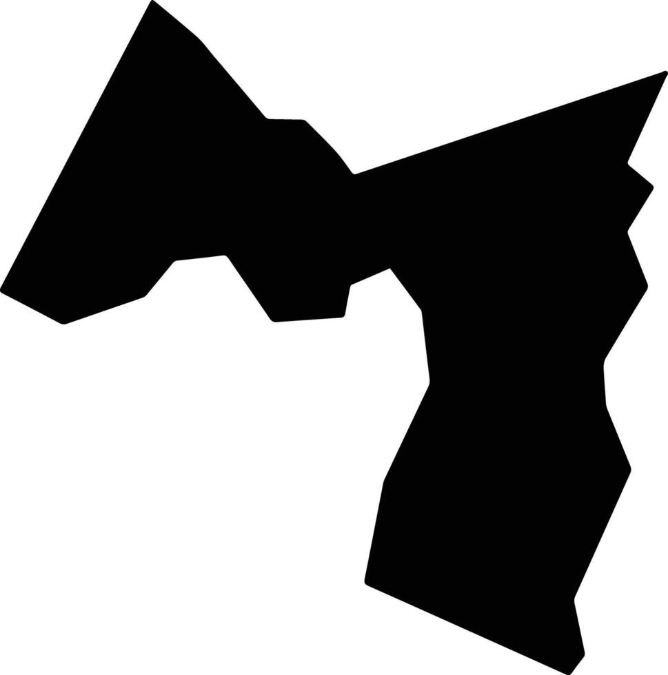 Anapurus Brazil silhouette map vector