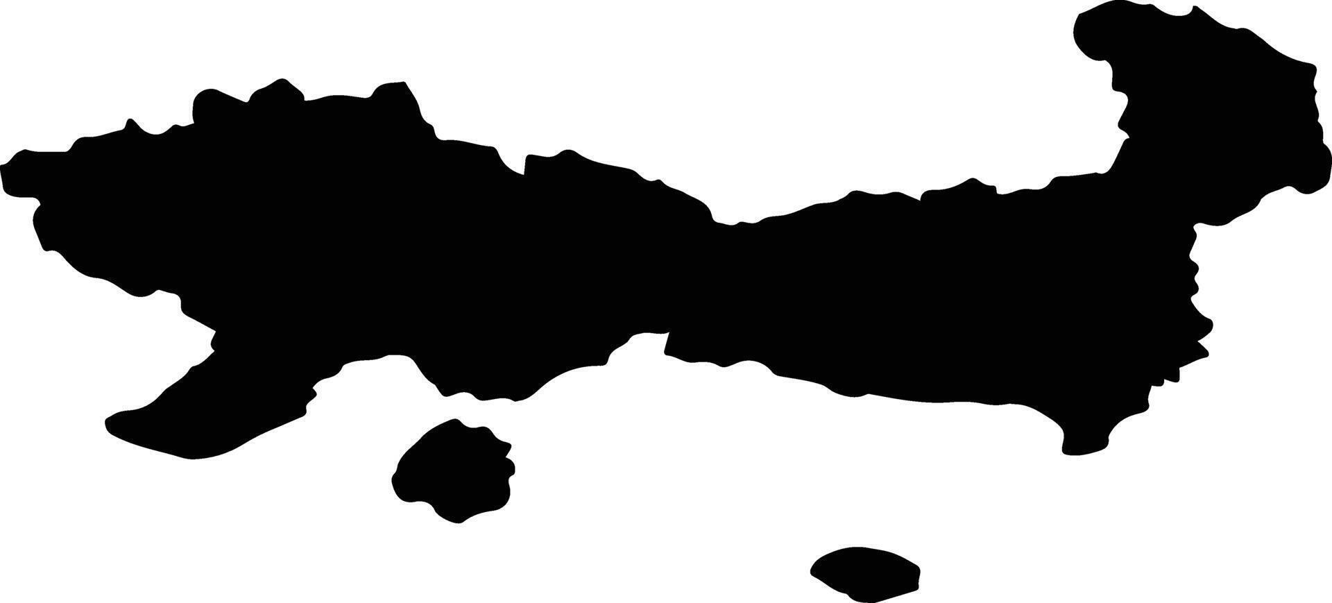 Anatolikis Makedonias kai Thr Greece silhouette map vector