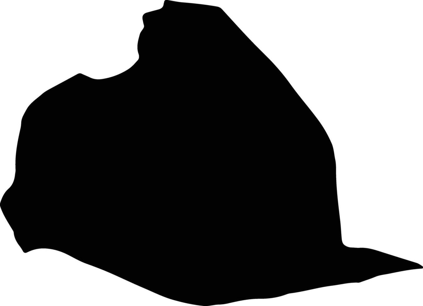 Anbarabad Iran silhouette map vector