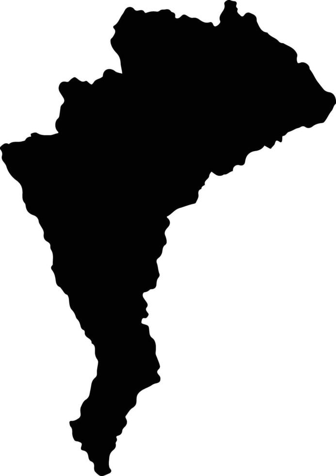 Andahuaylas Peru silhouette map vector