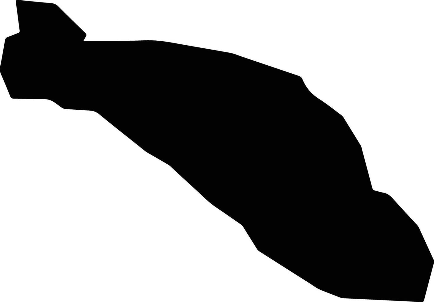 Andkhoy Afghanistan silhouette map vector