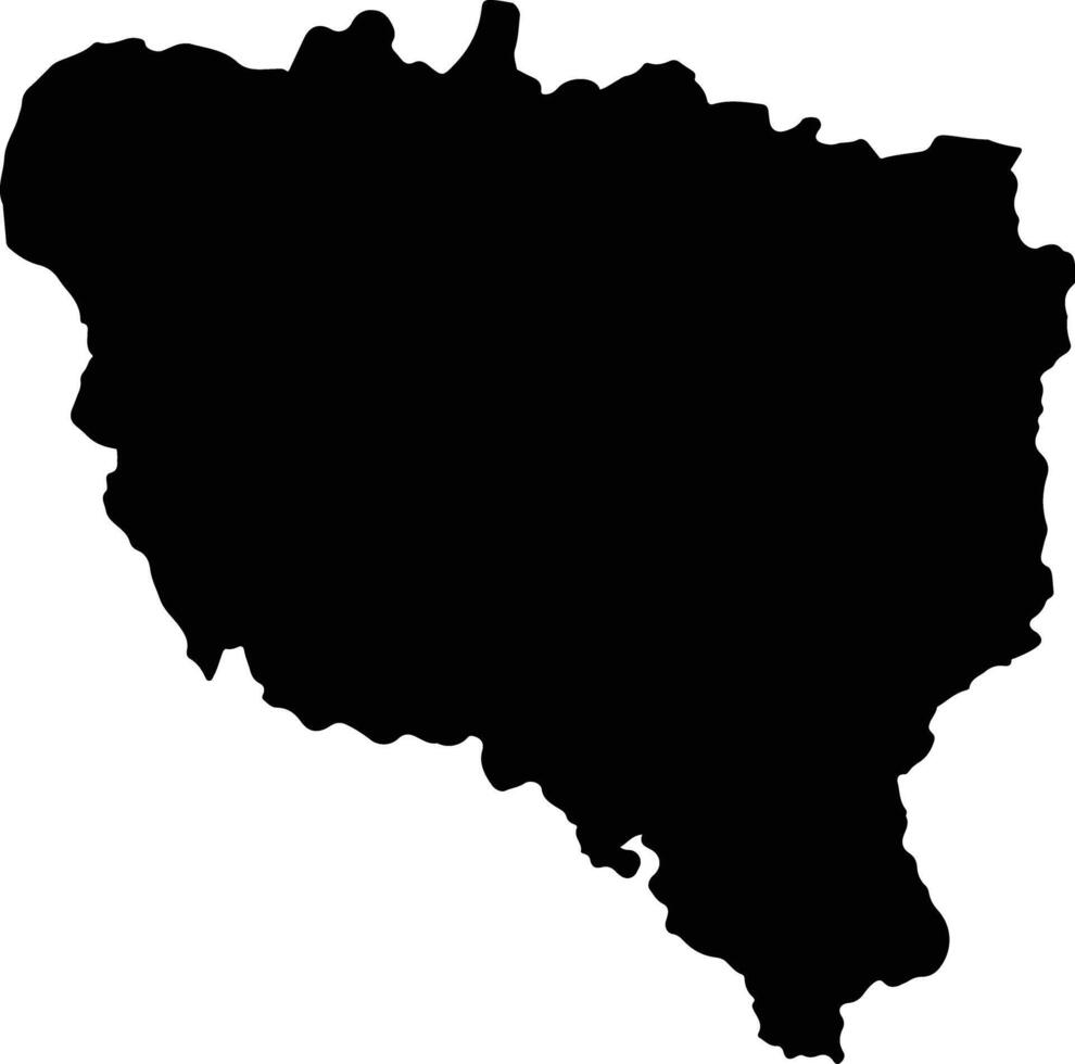 Andramasina Madagascar silhouette map vector