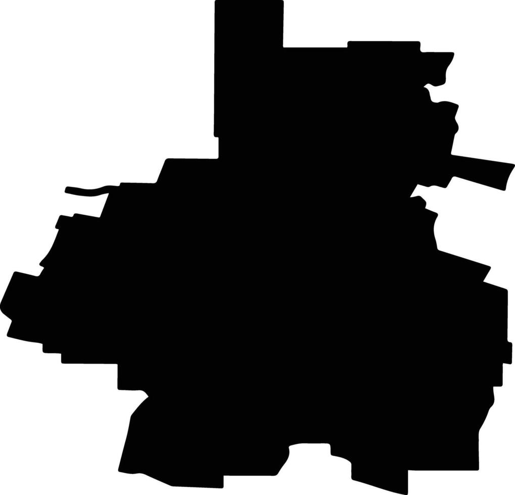 Andropovsky District Russia silhouette map vector