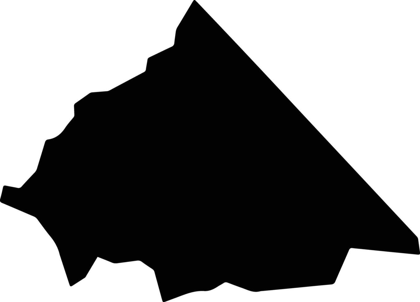 Angical Brazil silhouette map vector