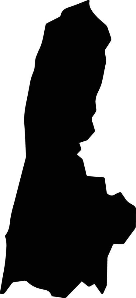 Angk Snuol Cambodia silhouette map vector