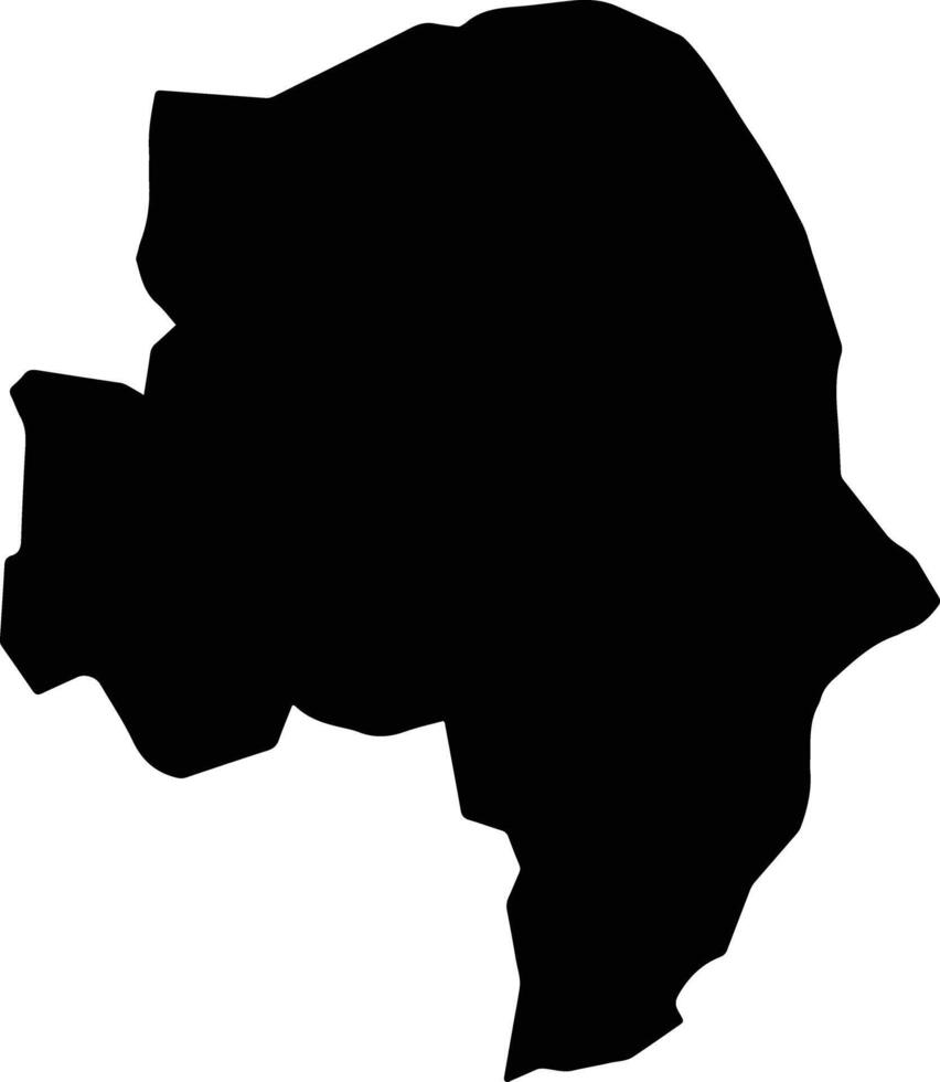 Angkor Chey Cambodia silhouette map vector