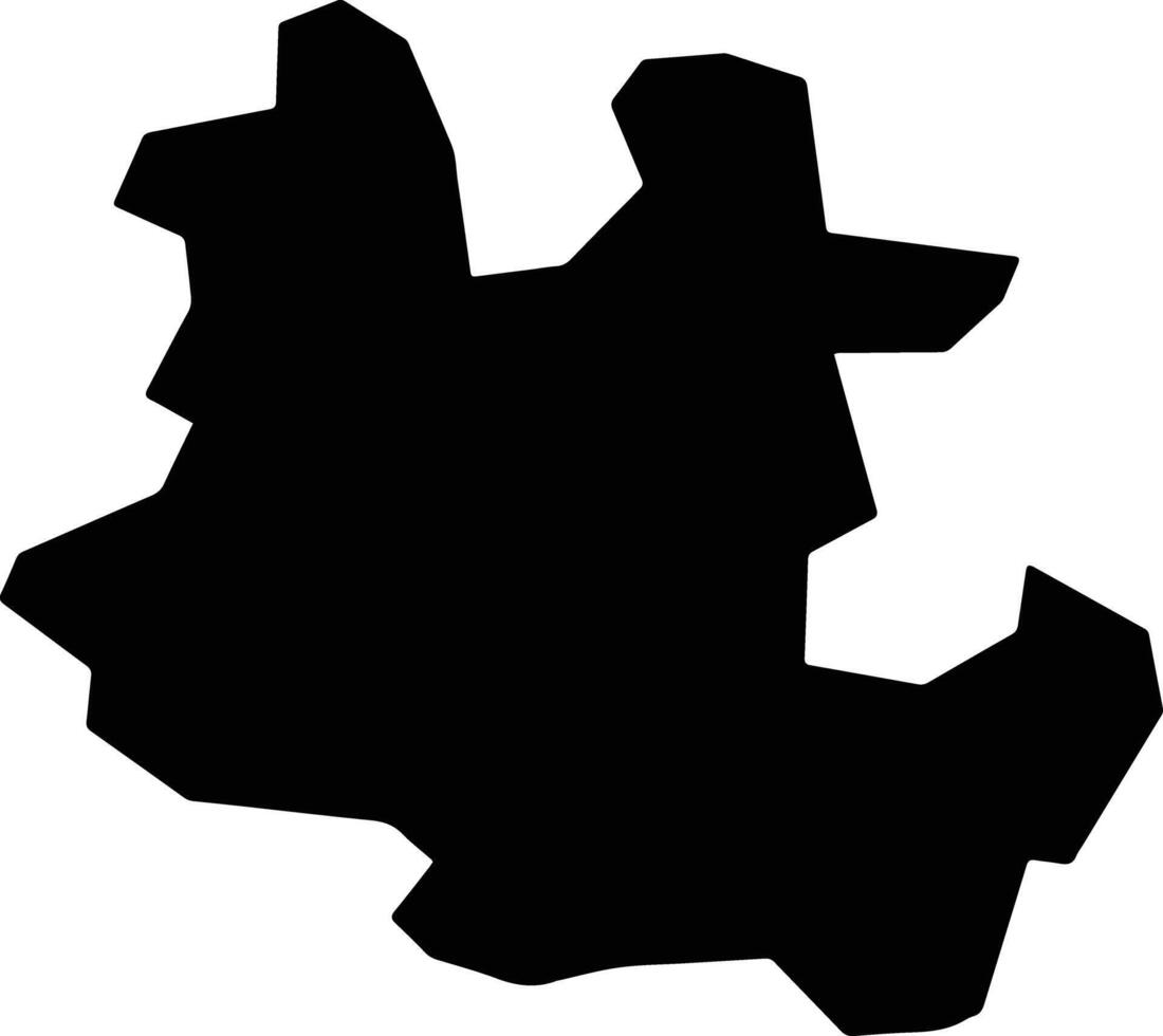 Angrenxian China silhouette map vector