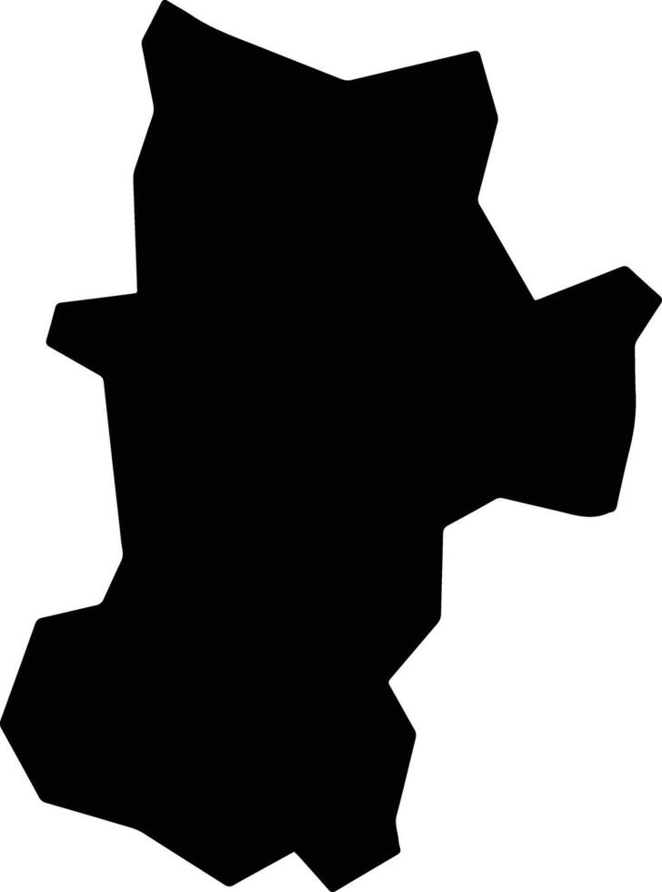 Anhembi Brazil silhouette map vector