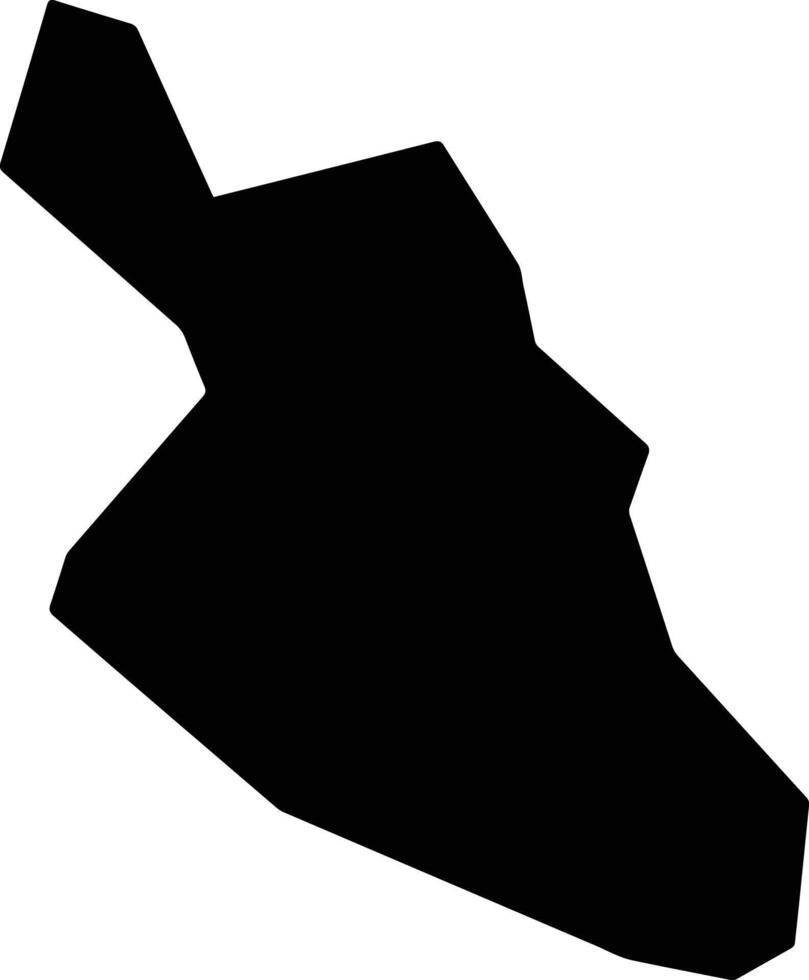 Aninri Nigeria silhouette map vector