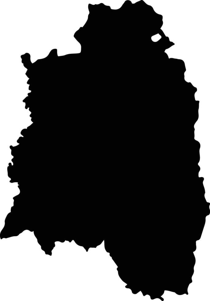 Anjozorobe Madagascar silhouette map vector