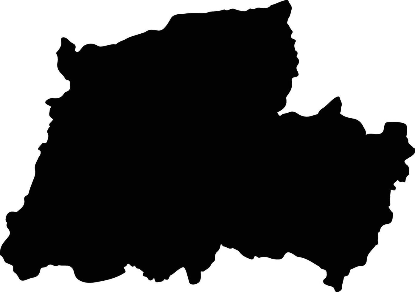 Ankazoabo Madagascar silhouette map vector