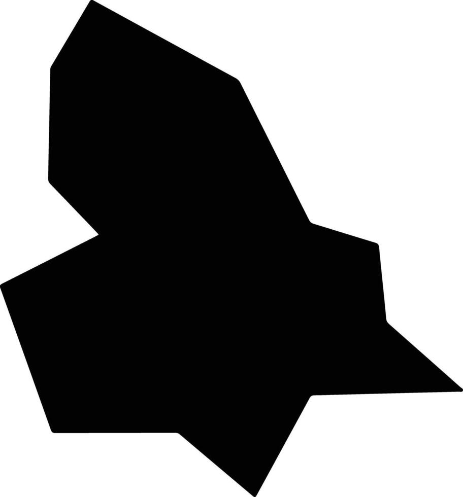 Ankangshi China silhouette map vector
