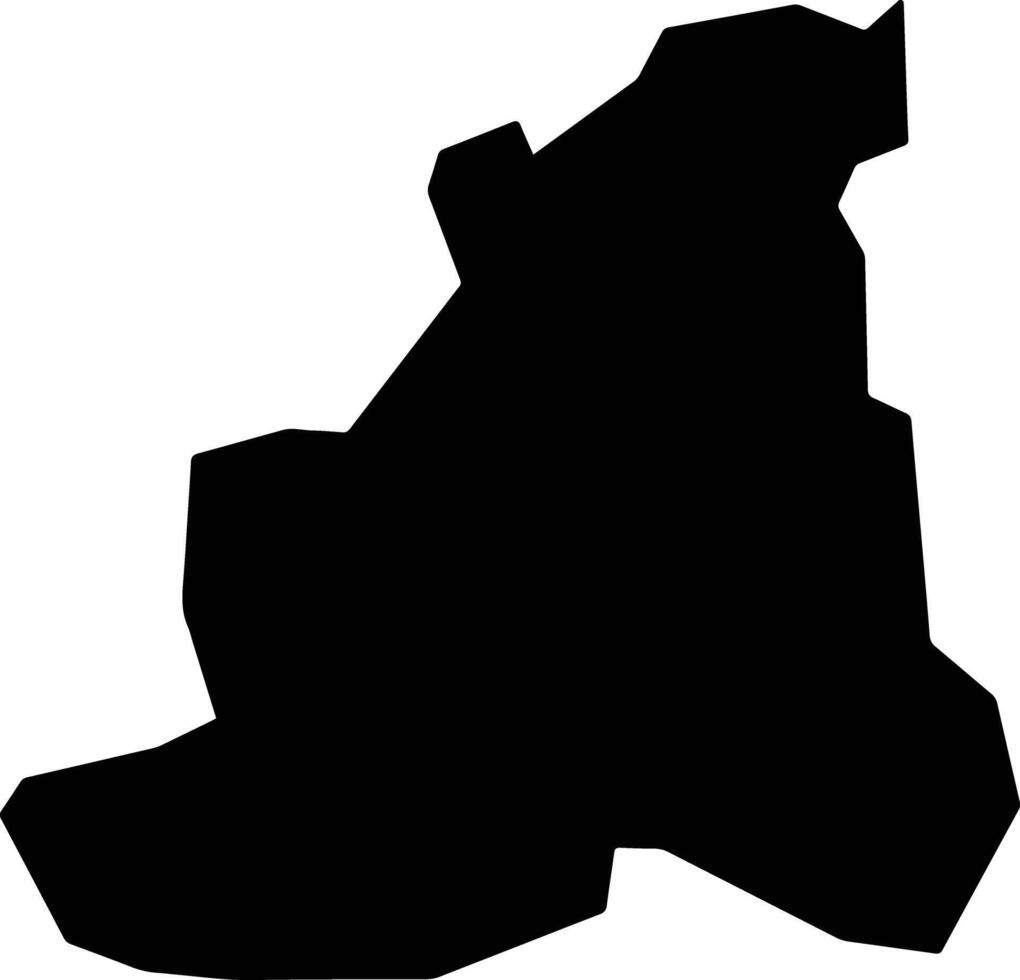 Ankpa Nigeria silhouette map vector