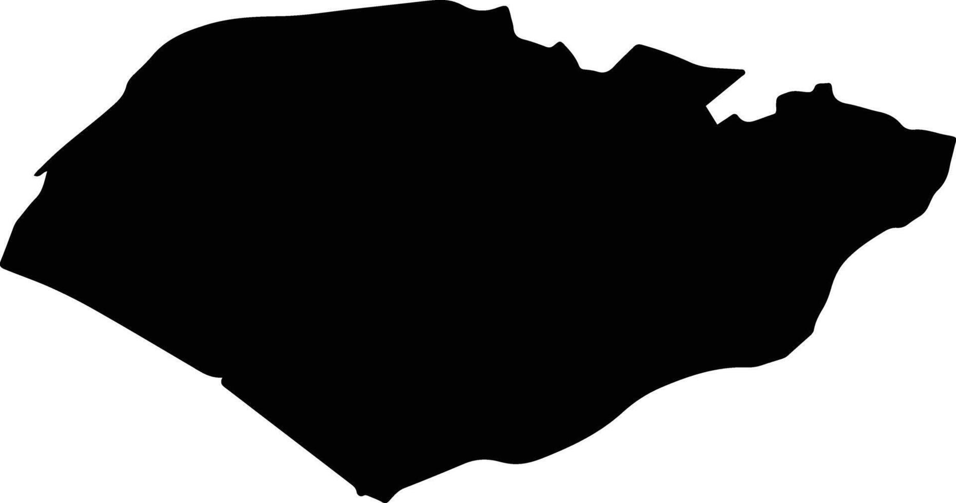 Annan Taiwan silhouette map vector