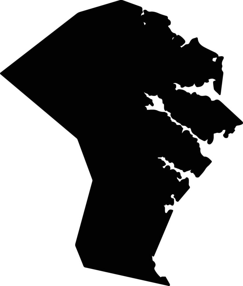 Anne Arundel United States silhouette map vector