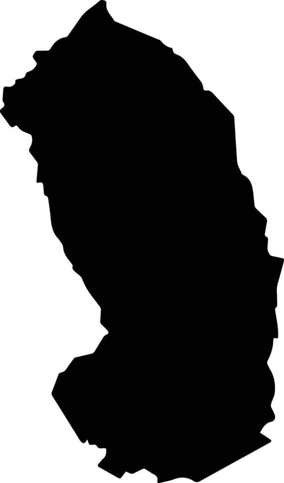 ANNOBON Equatorial Guinea silhouette map vector