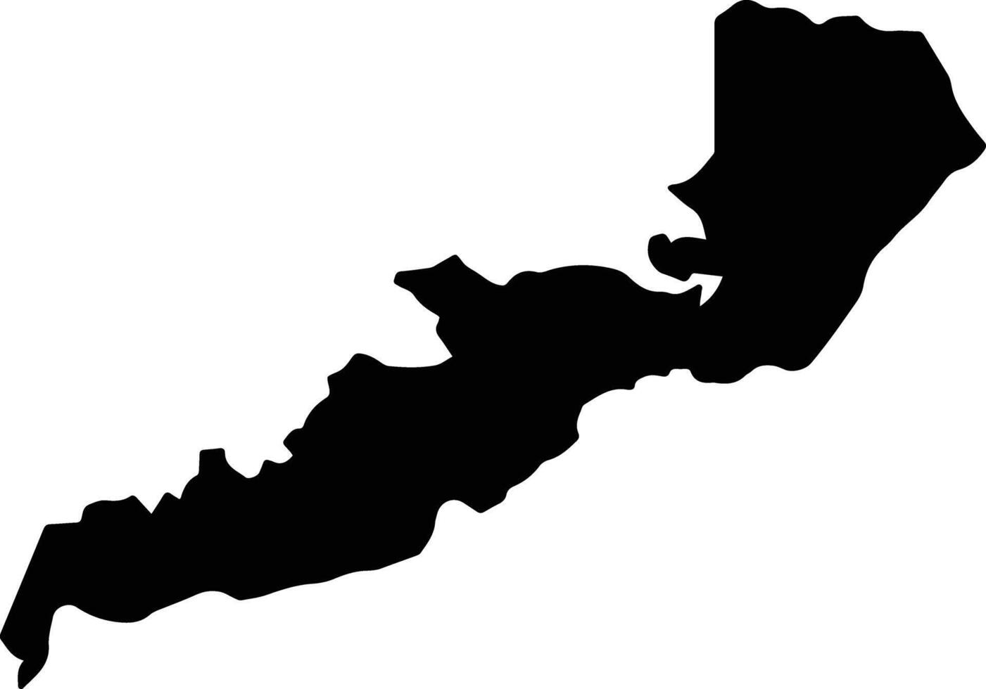 Anori Brazil silhouette map vector