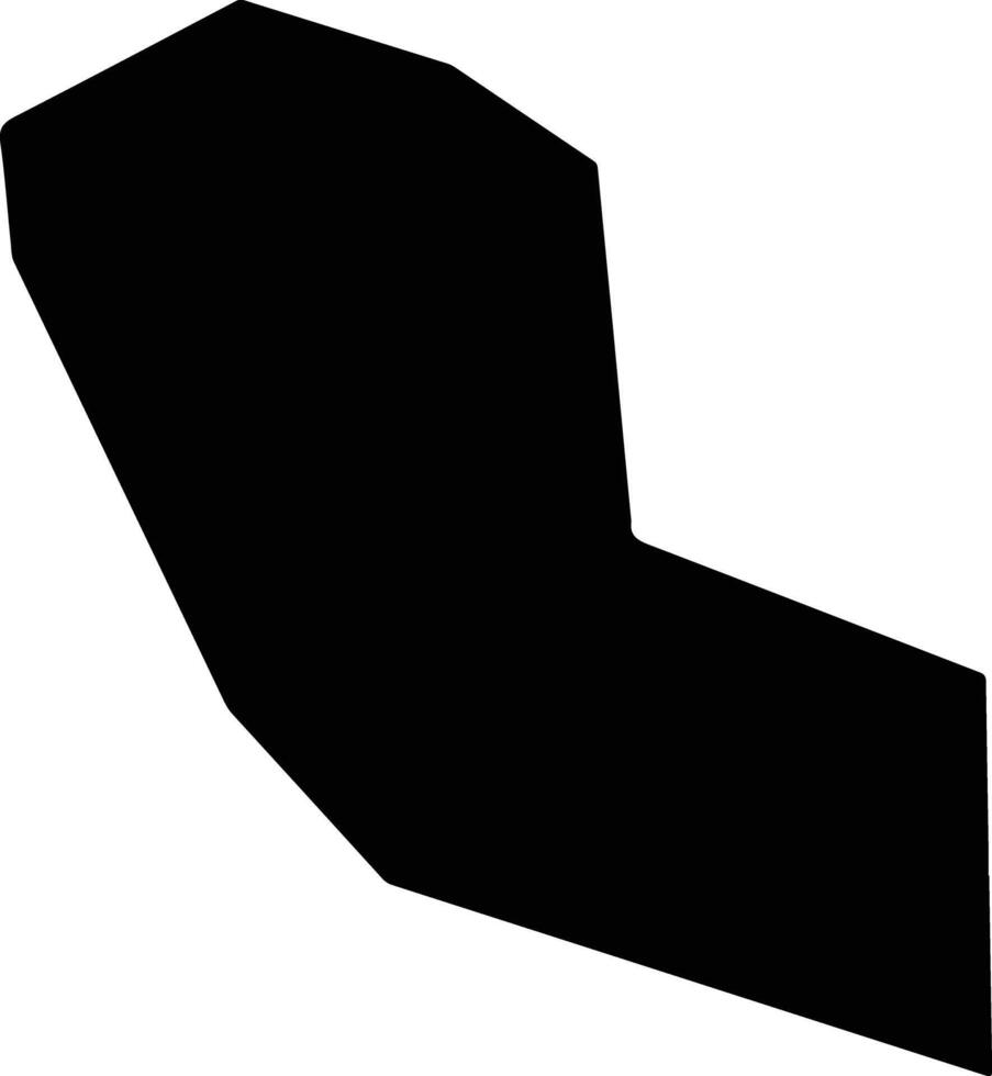 Anrenxian China silhouette map vector